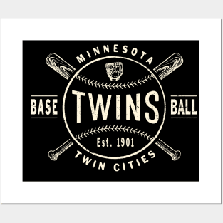 Old Style Minnesota Twins 3 by Buck Tee Original Posters and Art